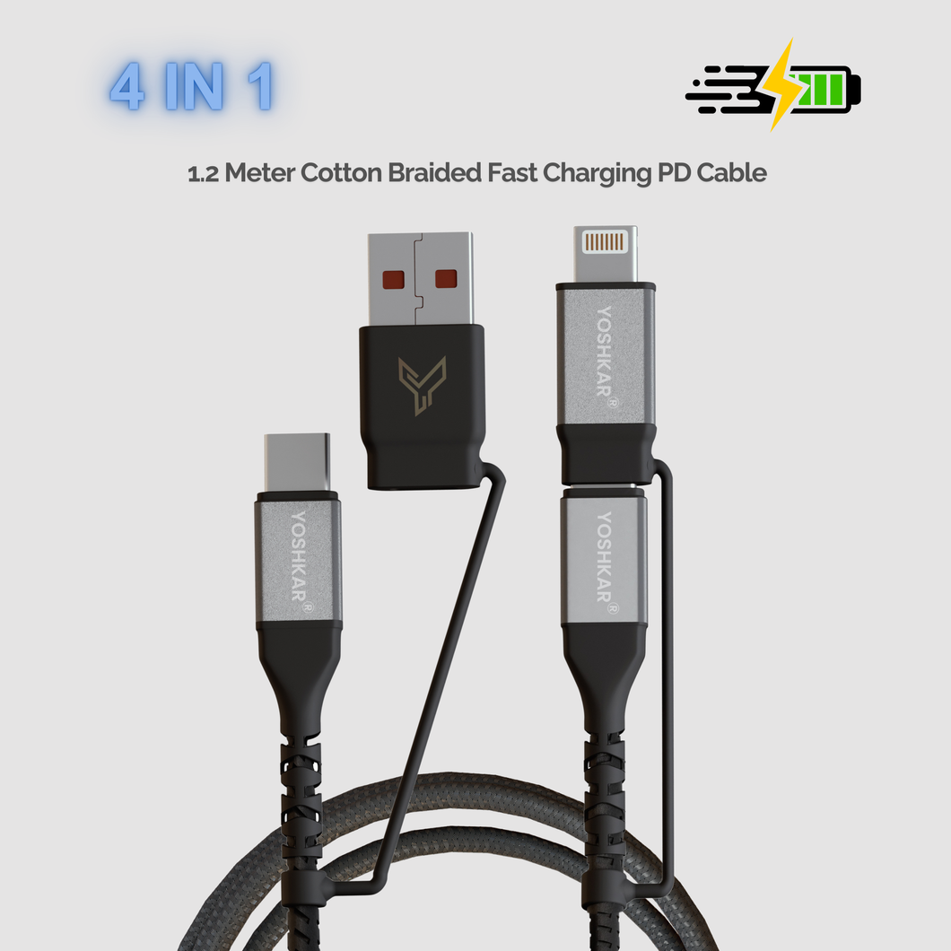 YOSHKAR 4 in 1 data Cables